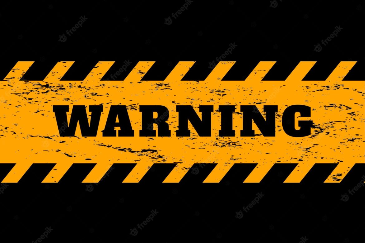 Public Storm Warning Signal #1 – Don't ignore the warnings!